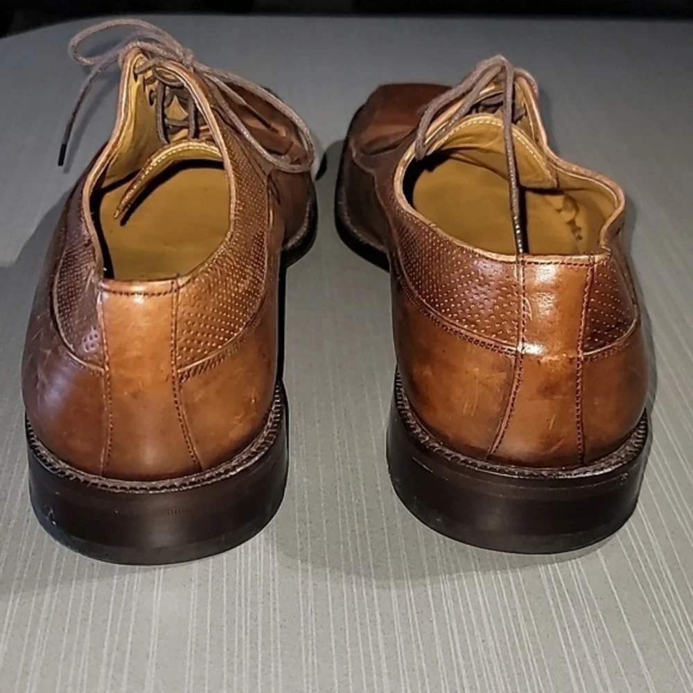 MEZLAN GIOVANNI Square Toe Brown Leather Bicycle Oxfords Men's 10.5 M‎